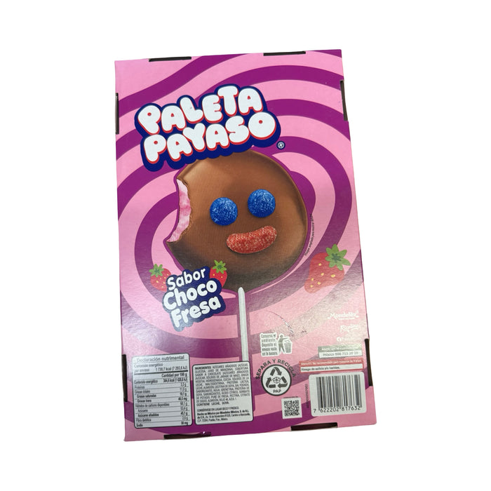 Ricolino Paleta Payaso Strawberry (10 Count)