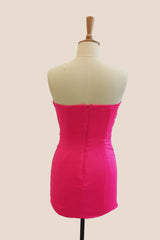 Double Twists Black Fitted Mini Dress