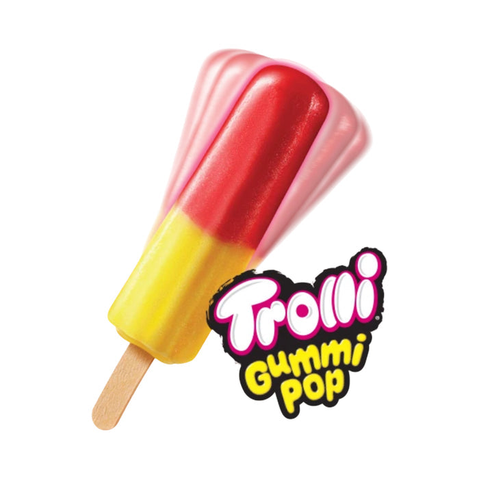 Trolli Gummi Pop Cherry Lemon Ice Cream Pop (12 or 24 Count)